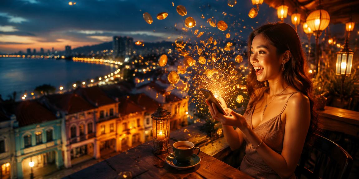 Pengguna Malaysia bermain kasino dalam talian dengan selamat melalui platform mudah alih di Penang